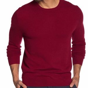 WALLIN & BROS Classic Crewneck Red Sweater Large